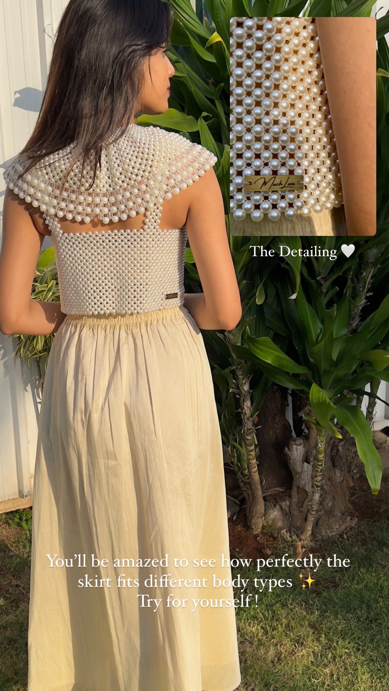 Pearl Strap Top – MUCH LOVE STORE