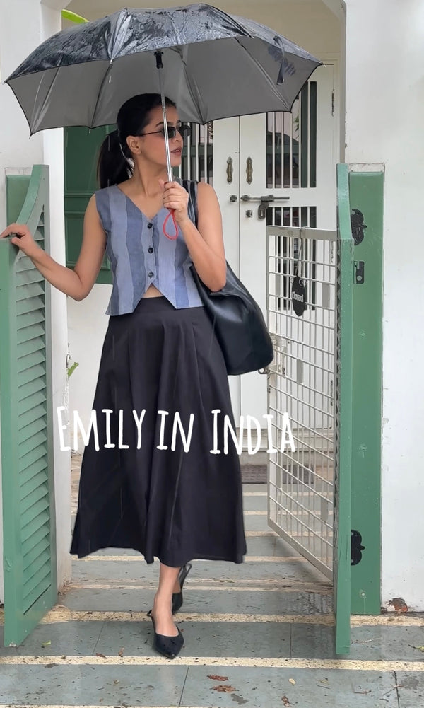 Grey Checks Waist Coat