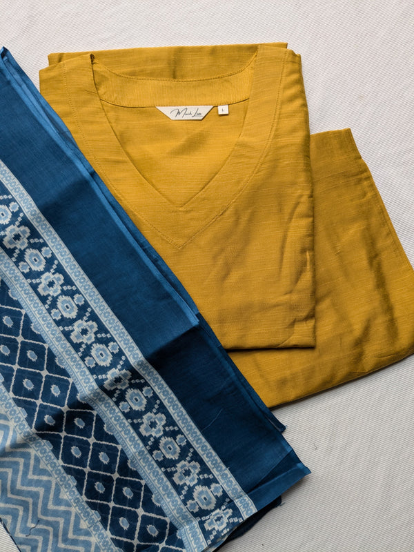 Indigo Blue Dupatta Combo