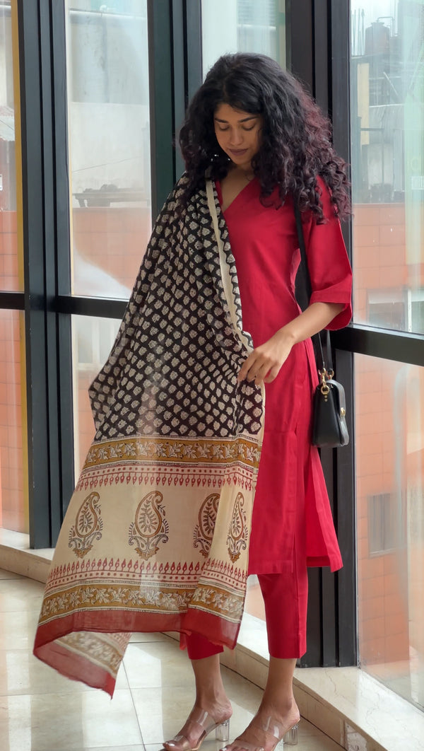 Handblock Dupatta #4