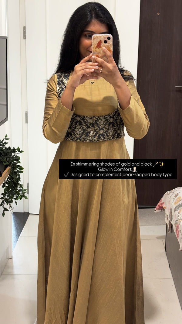 Golden Brocade Gown
