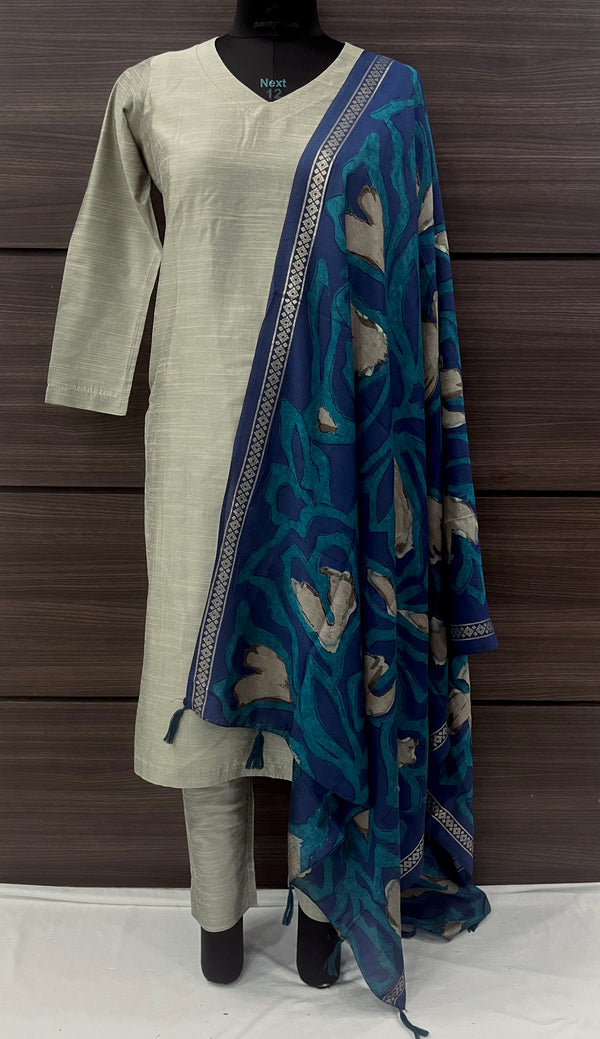 Abstract Blue Dupatta