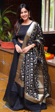 Black Dupatta Skirt Combo