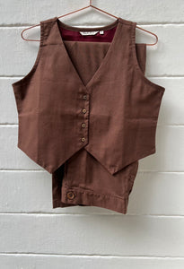 Brown Waist Coat Set