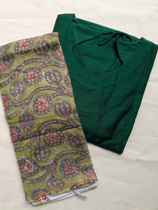 Kota Dupatta - Green #4