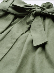 Olive Short Skirt