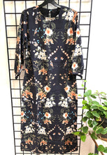 Dark Grey Floral Dress