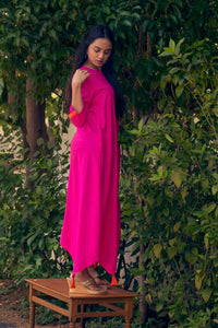 Pink Hi Low Dress