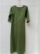 Green Cotton Linen 2PC Set