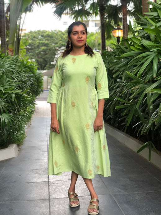 Green Festive Dress